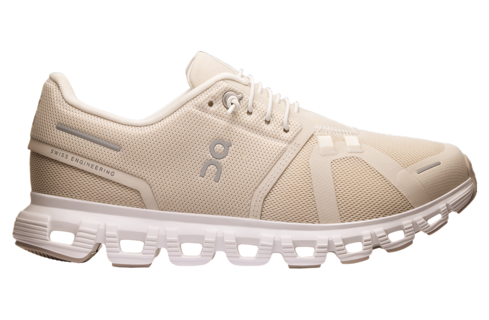 On Cloud 6 Pearl White Women's Running Shoes 3WF10060755