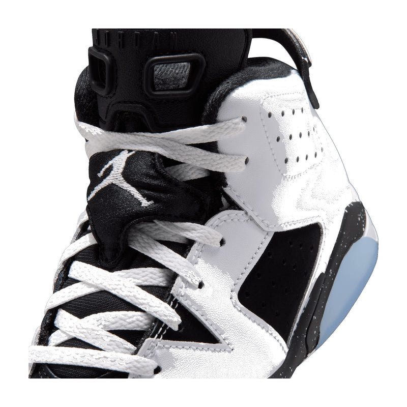 Jordan 6 Retro White/Black Little Kids' PS Sneakers DV3605-108