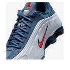 Nike Shox R4 Men Football Grey Blue Eclipse Bright Crimson — Nike official detail