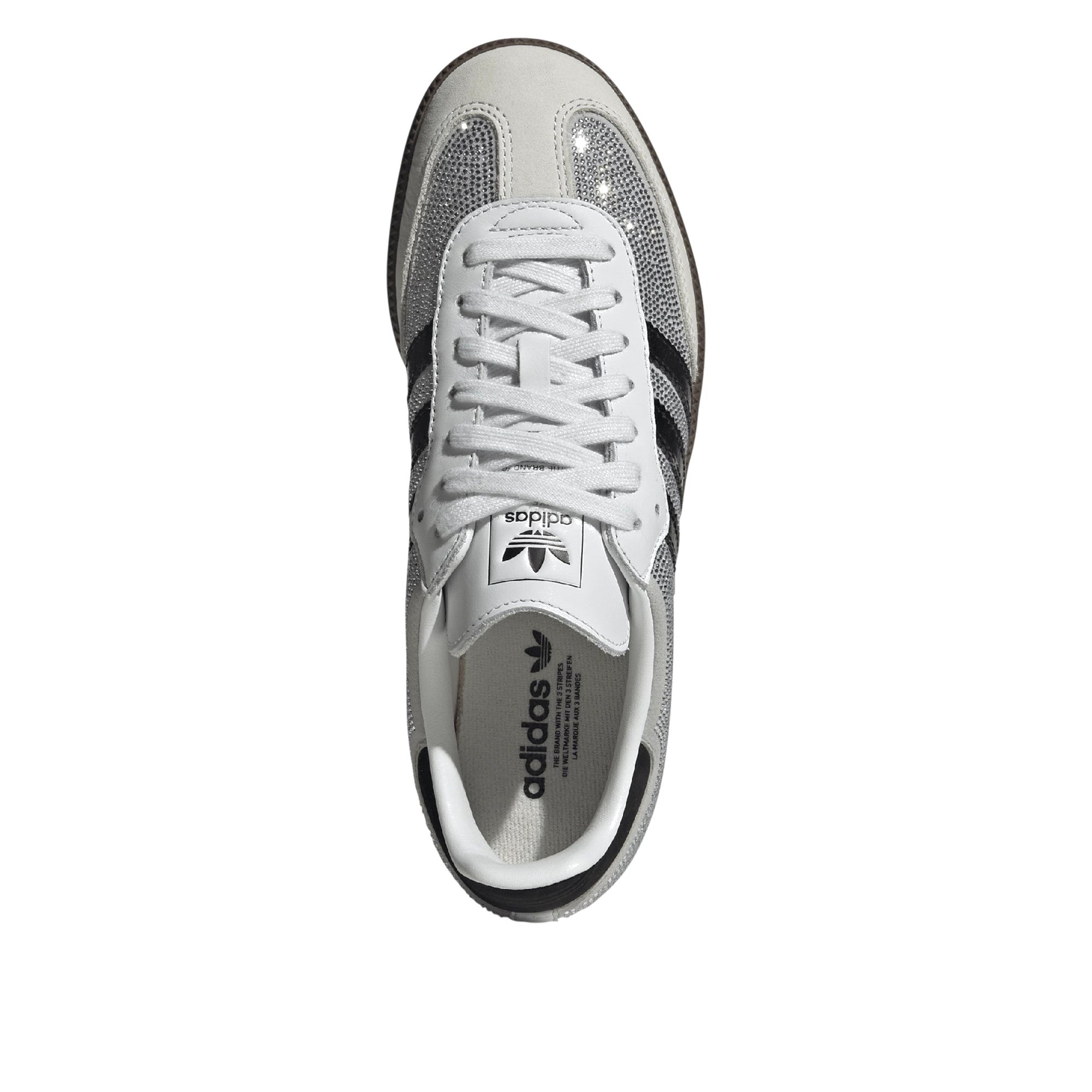 Adidas Samba OG Women Crystal White Silver Metallic — Adidas official heel
