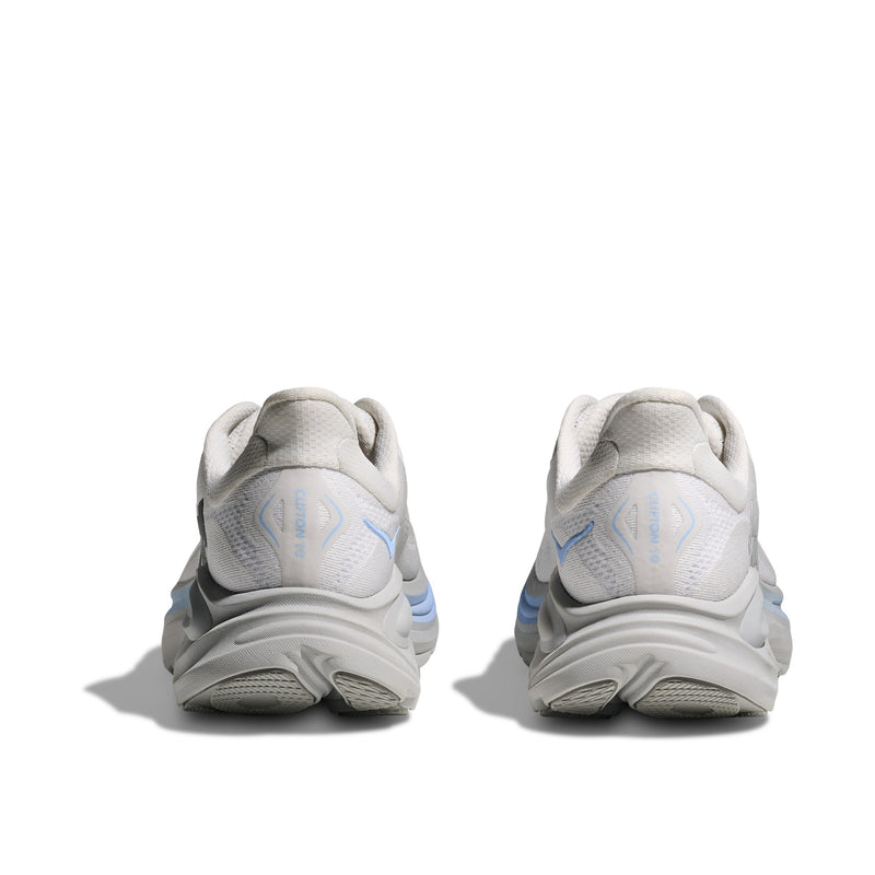 Hoka Clifton 10 White Glacier Blue Men's Running Shoes 1162030-WTGL