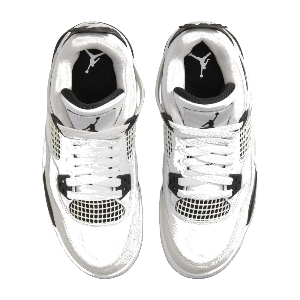 Jordan 4 Military Black Big Kids' GS Sneakers 408452-111