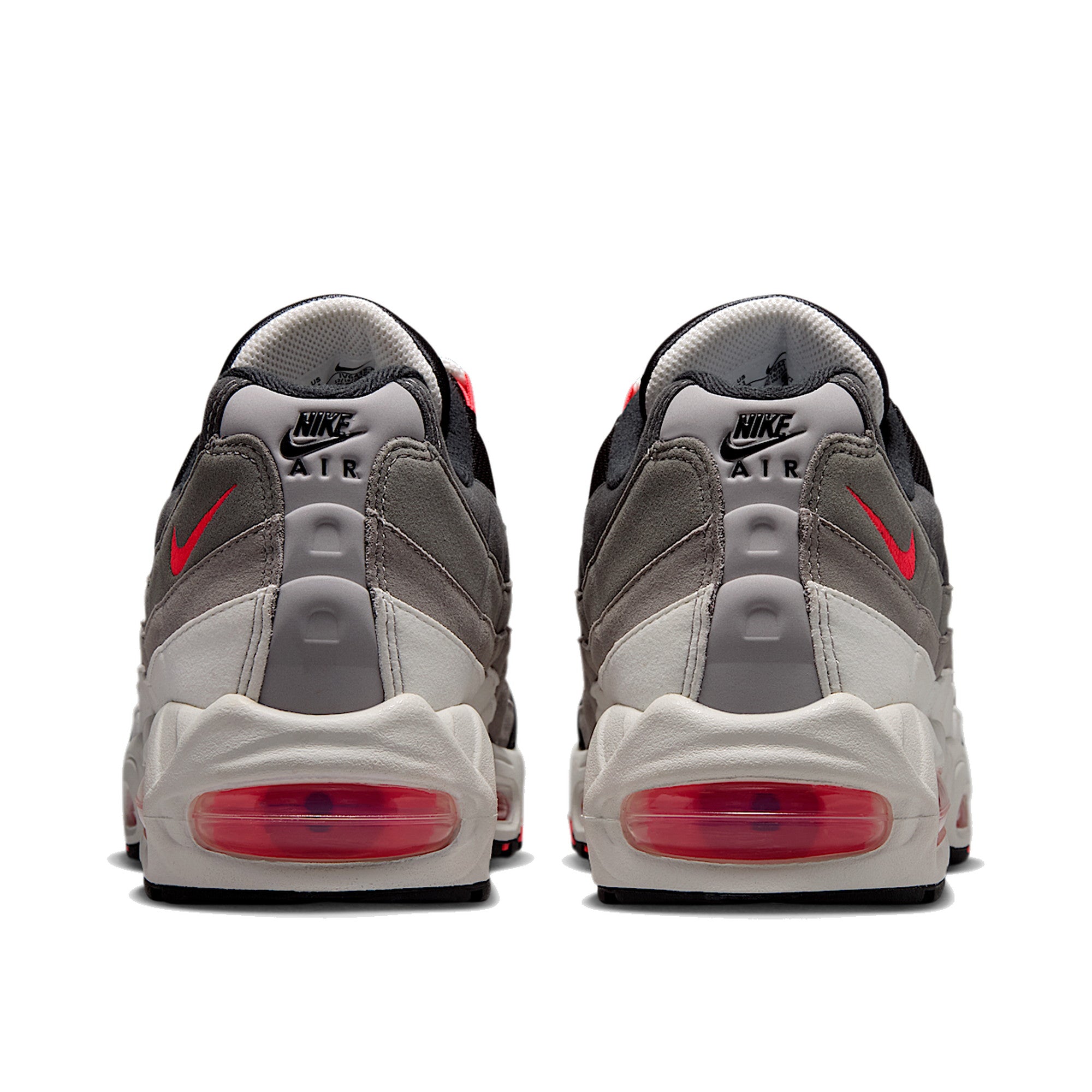 Nike Air Max 95 Big Bubble Premium Men Reverse Solar Red — Nike F heel