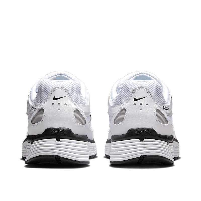 Nike P-6000 White Metallic Silver Black Men's Sneakers CD6404-107