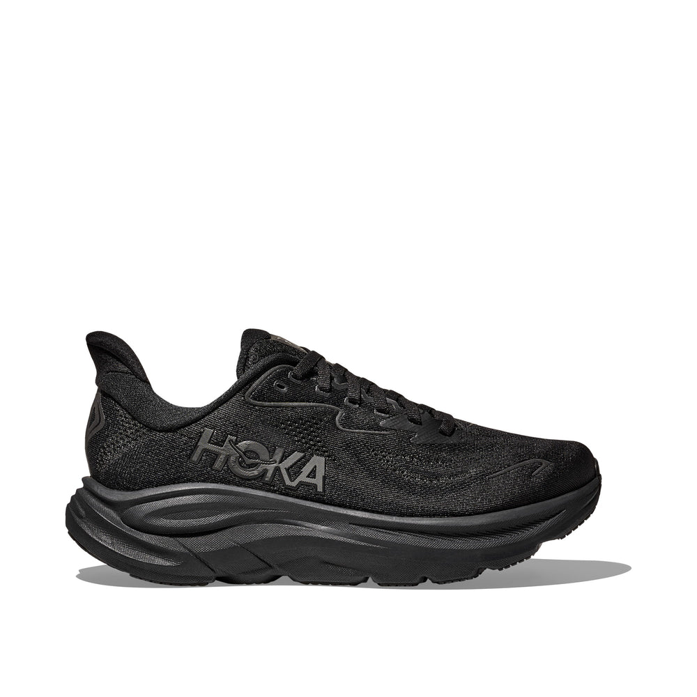 Hoka Clifton 10 All Black Wide Men's Running Shoes 1162032-BBLC