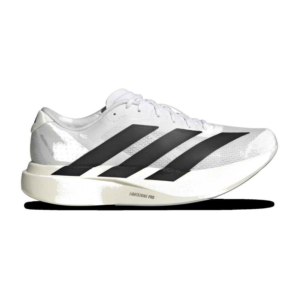 adidas Adizero Evo SL White Black Men's Running Shoes JH6206