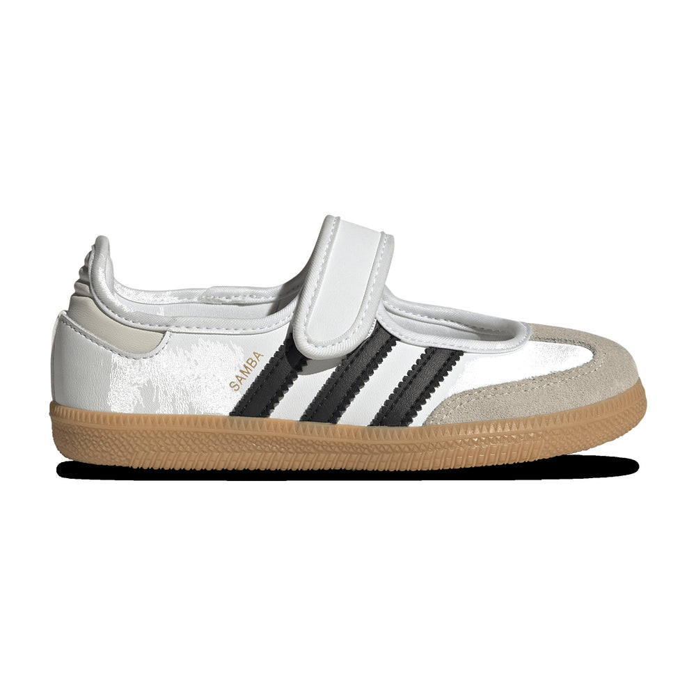 adidas Samba Jane Cloud White/Core Black/Gum Little Kids' PS Sneakers LA3701