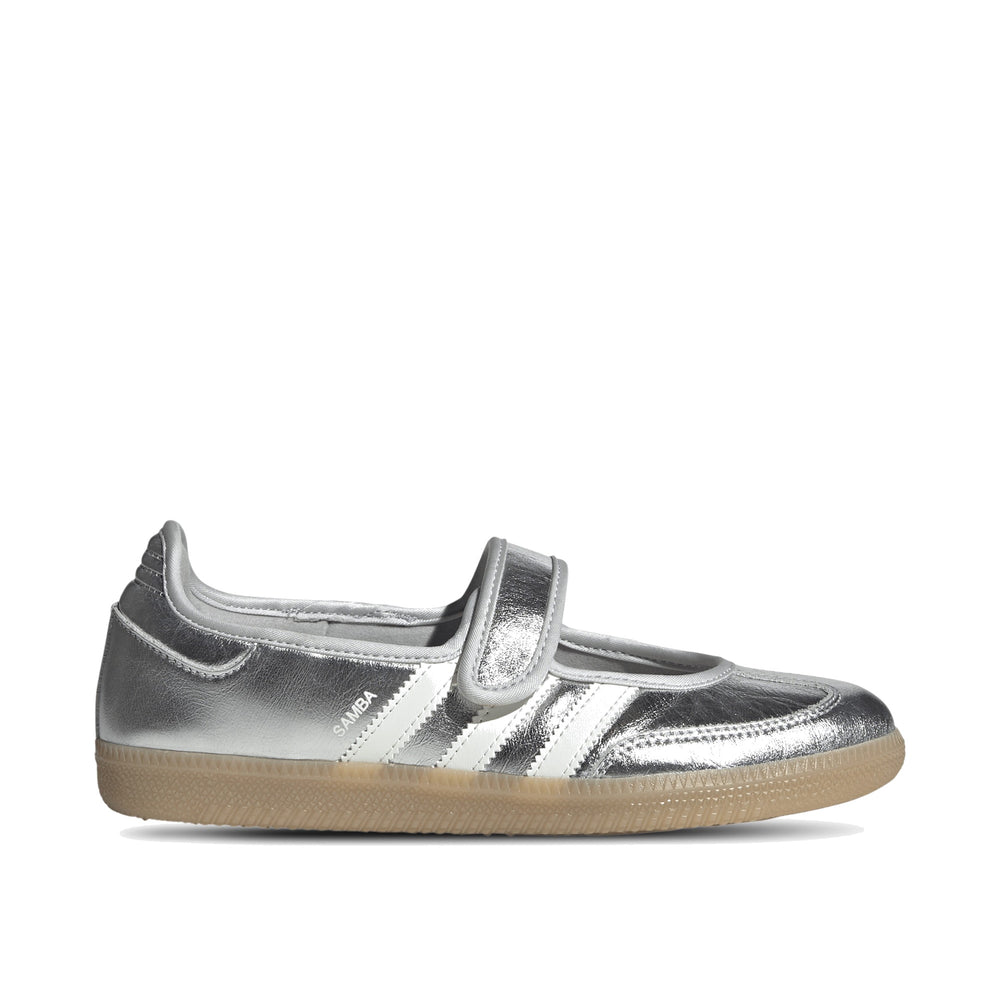 adidas Samba Jane Silver Metallic Off White Women's Sneakers KK2502