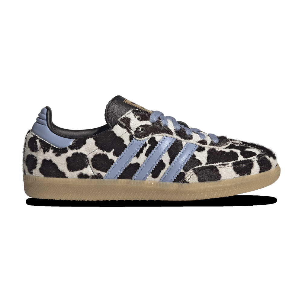 adidas Samba OG Cow Print Chalk Blue/Core Black Women's Sneakers KJ7448