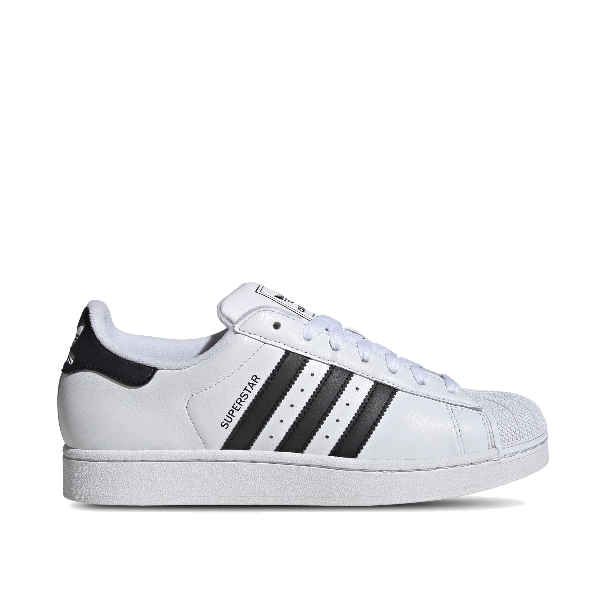 Adidas Superstar II Men Cloud White Core Black — Adidas official lateral (toe-right)
