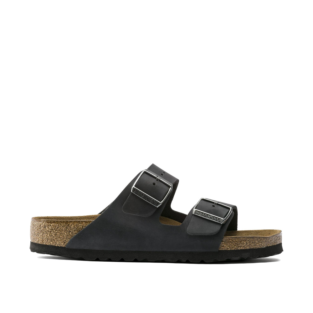 Birkenstock Arizona Soft Footbed Oiled Leather Black Sandals 0752481