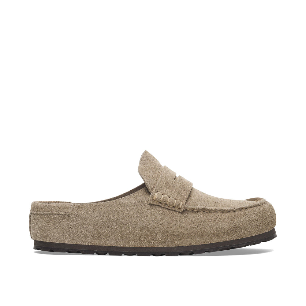 Birkenstock Naples Wrapped Suede Leather Taupe 1029710
