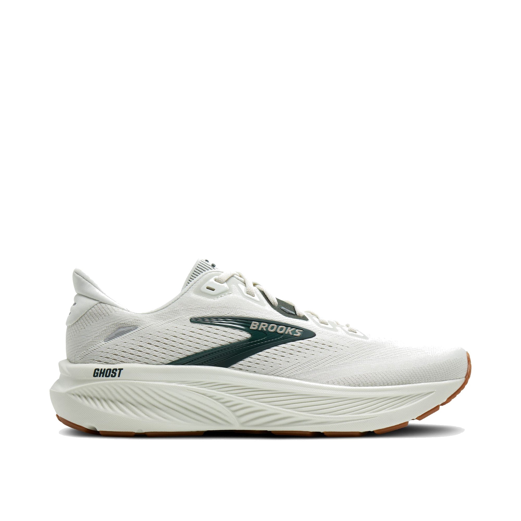 Brooks Ghost 18 Men Grey Spruce Tan — Brooks official lateral (l toe-right)