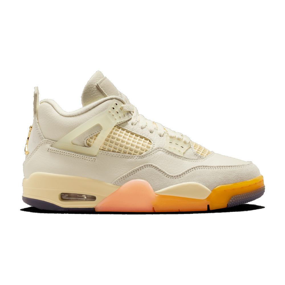 Jordan 4 Retro Coconut Milk/Muslin/Bright Mango Women's Sneakers HV0823-101