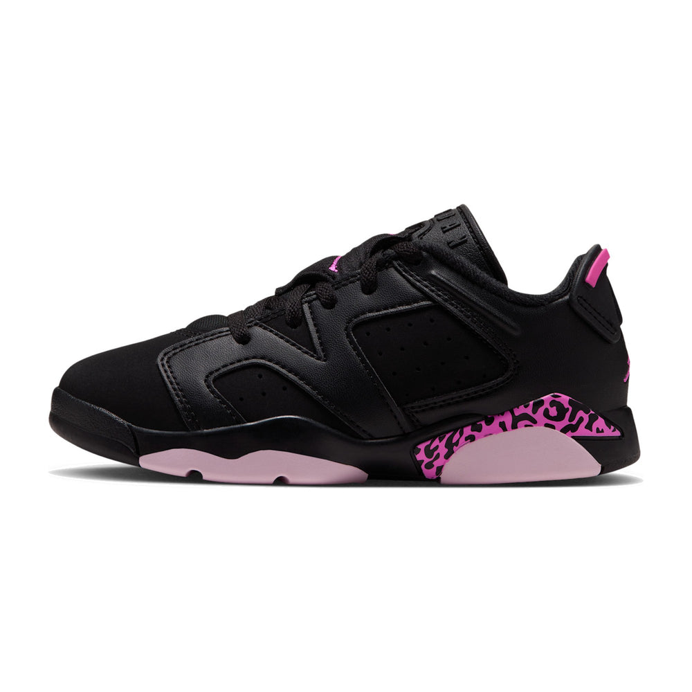 Jordan 6 Retro Low Black/White/Fierce Pink Little Kids' PS Sneakers IQ5506-001