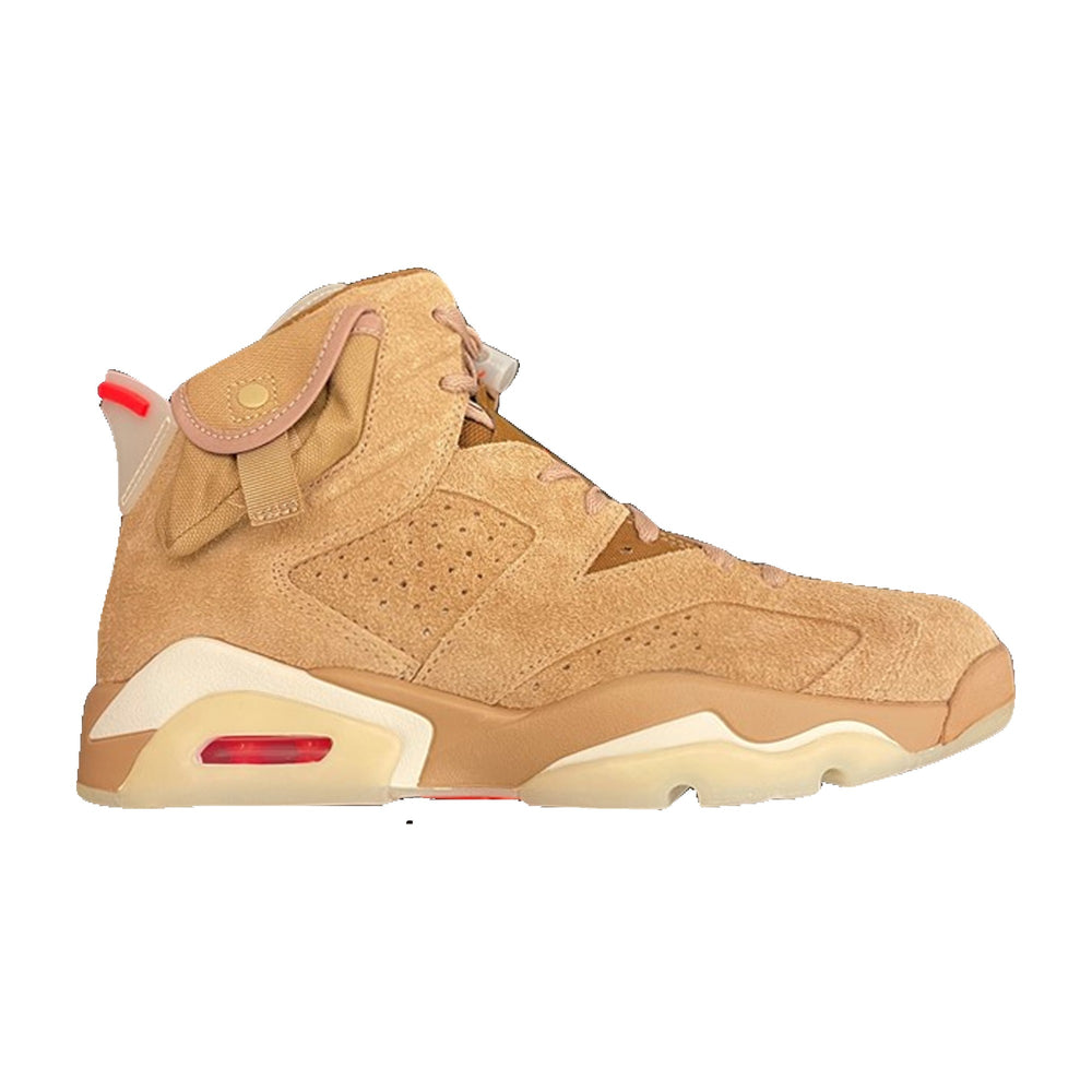Jordan 6 Retro Travis Scott British Khaki/Sail-Bright Crimson Men's DH0690-200