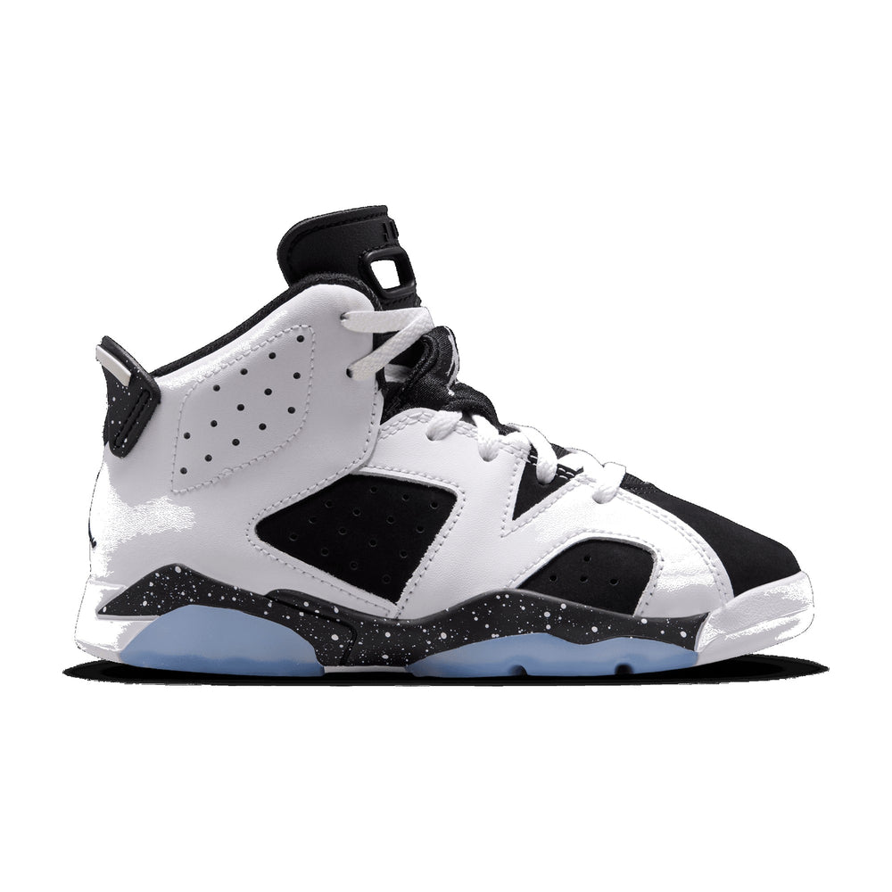 Jordan 6 Retro White/Black Little Kids' PS Sneakers DV3605-108