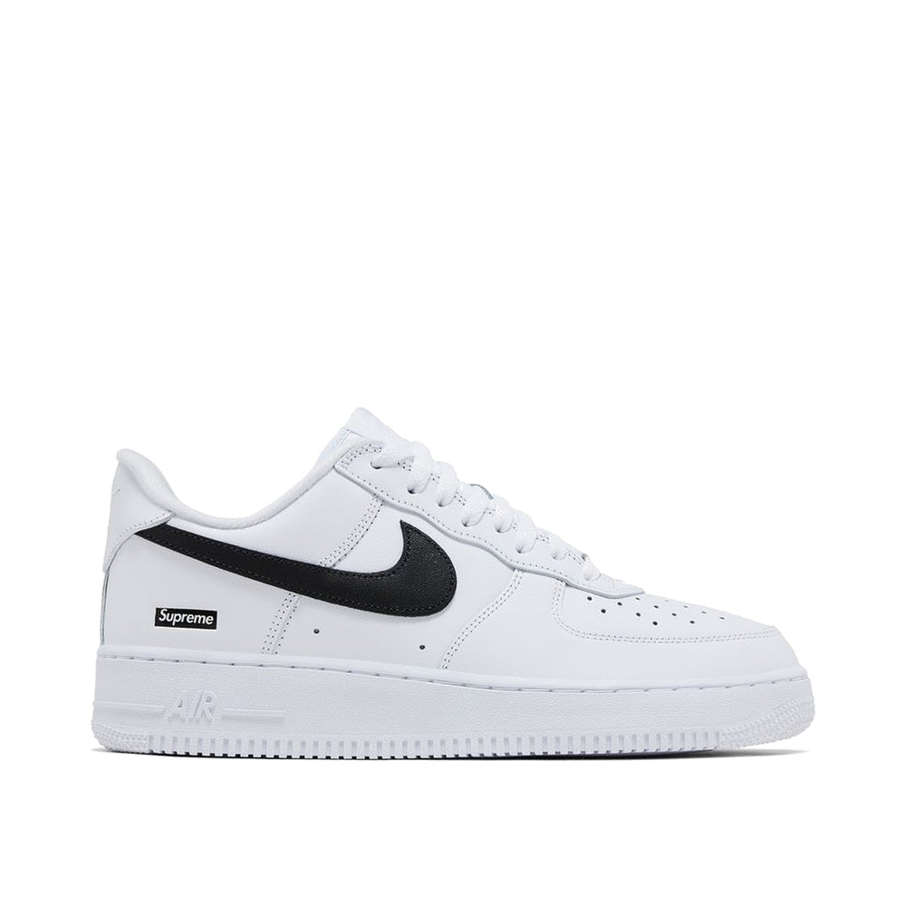 Nike Air Force 1 Low Supreme White Black Men's Sneakers CU9225-102