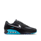 Nike Air Max 90 Premium Men Black Gamma Blue Ice Chrome — Nike C official lateral (toe-right)