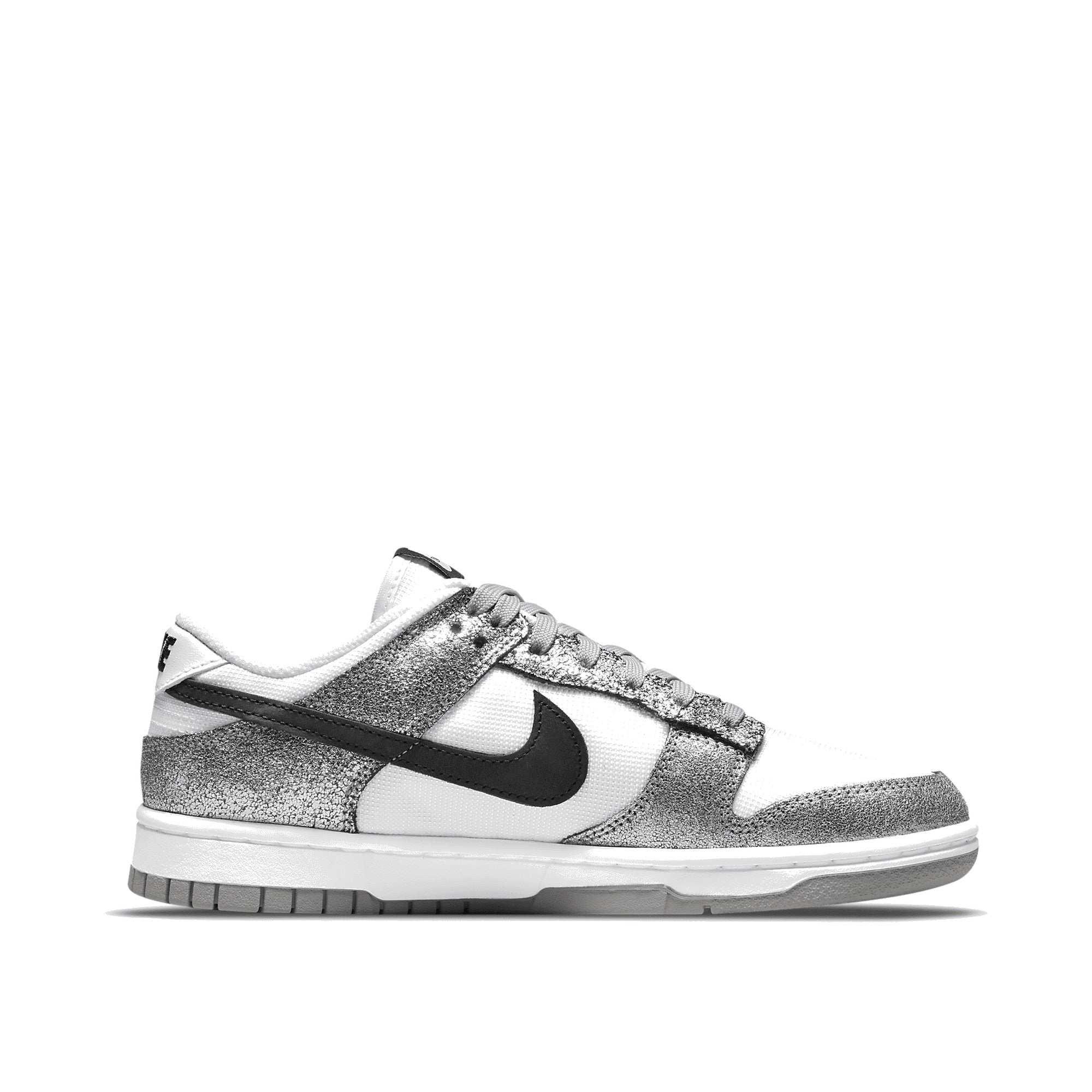 Nike Dunk Low Golden Gals Metallic Silver (Women's) — Nike C official lateral (toe-right)