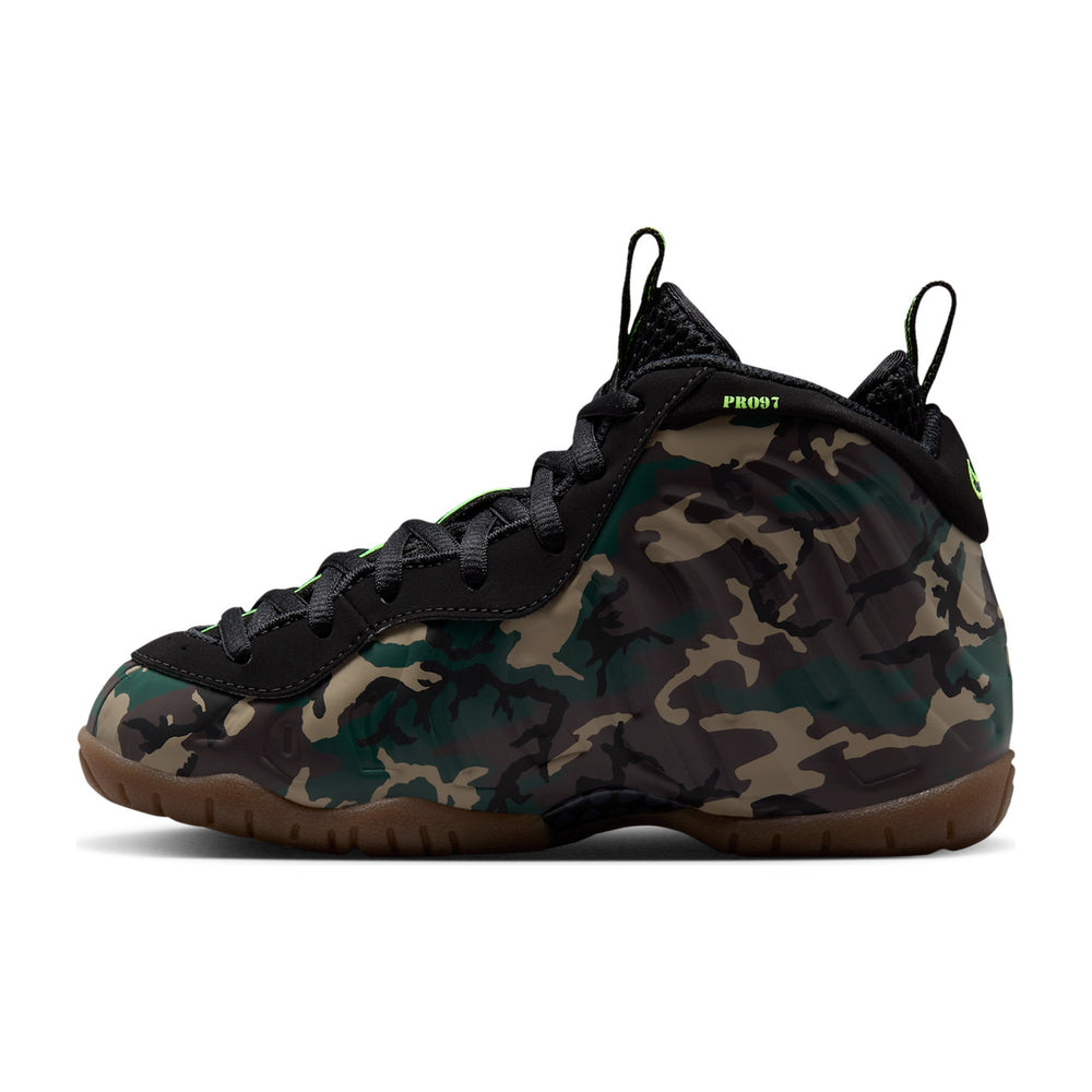 Nike Little Posite Pro Premium Black Camo Little Kids' PS Sneakers IV7553-001