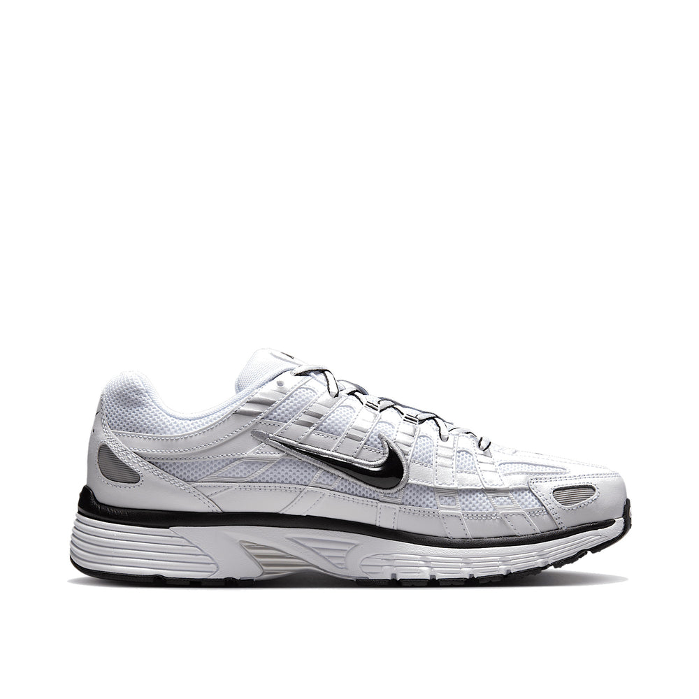Nike P-6000 White Metallic Silver Black Men's Sneakers CD6404-107