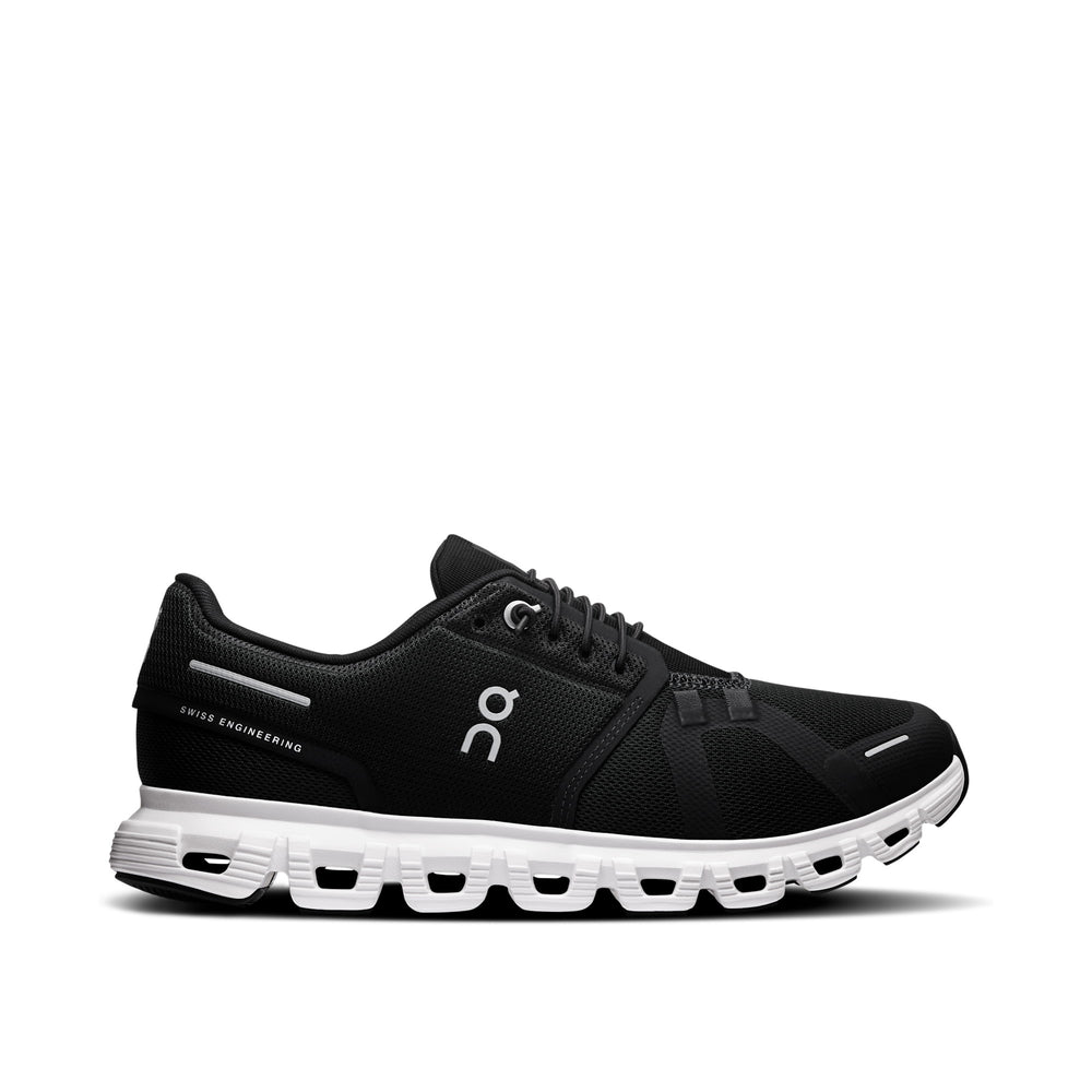 On Cloud 6 Black White Women's Running Shoes 3WF10060299