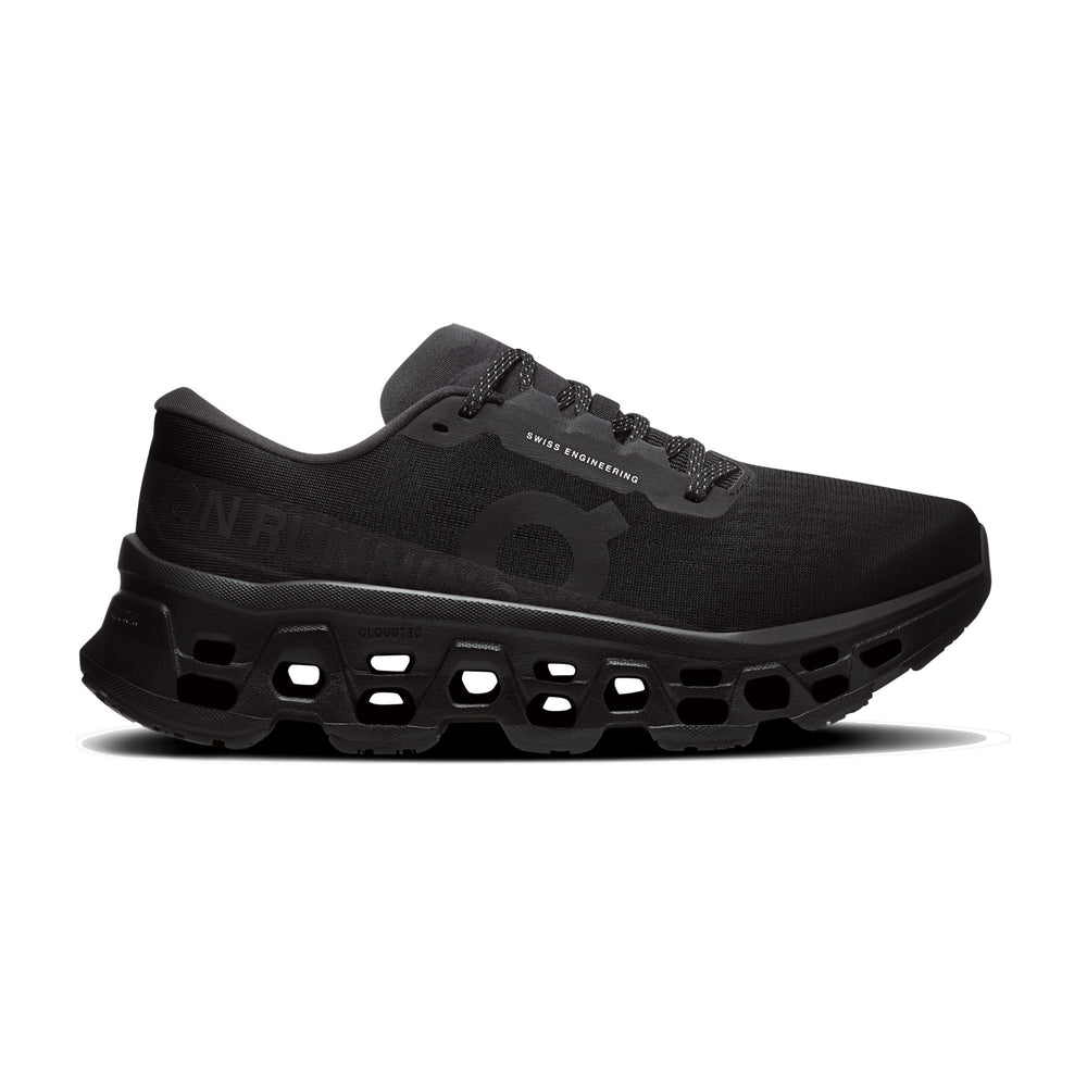 On Cloudmonster 3 Wide Black/Black Women's Running Shoes 3WG10831043