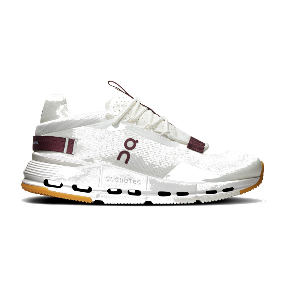 On Cloudnova 2 Ivory/Maroon Women's Sneakers 3WE30224758