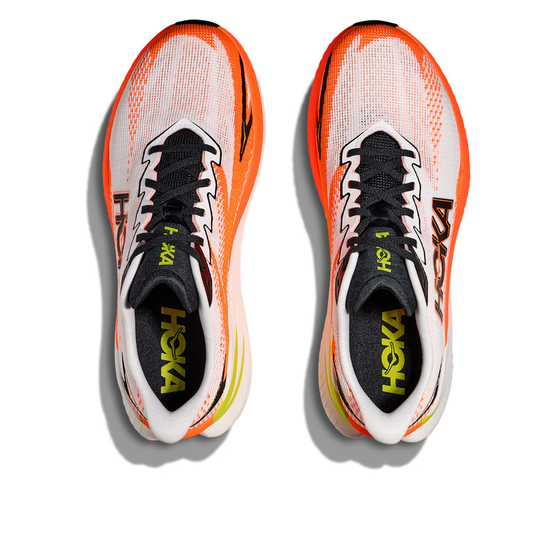 Hoka Men's Mach X 3 White Neon Tangerine 1168720-WNG