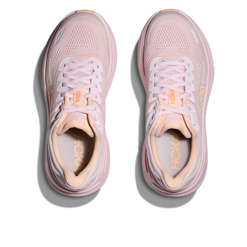 Hoka Bondi 9 Lilac Cream Tangerine Glow Women's Running Shoes 1162012-LRMT