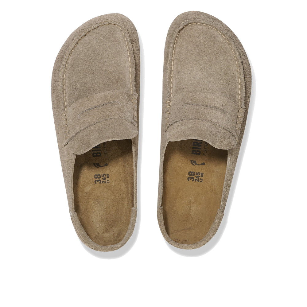 Birkenstock Naples Wrapped Suede Leather Taupe 1029710