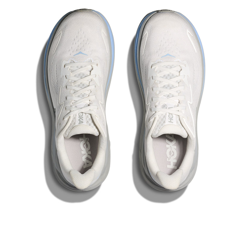 Hoka Clifton 10 White Glacier Blue Men's Running Shoes 1162030-WTGL