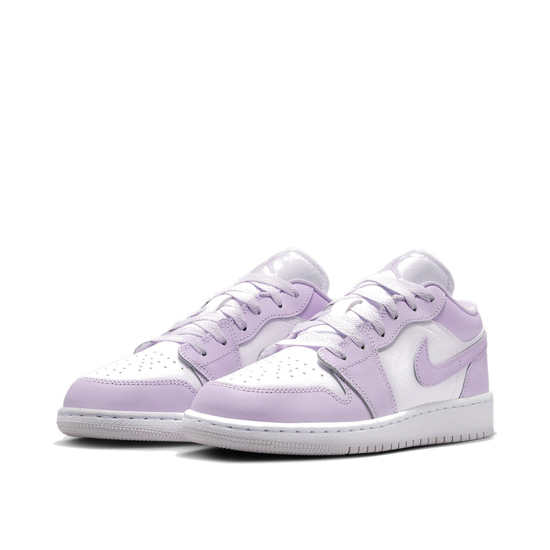 Jordan 1 Low Barely Grape Violet Mist Big Kids' GS Sneakers 553560-502
