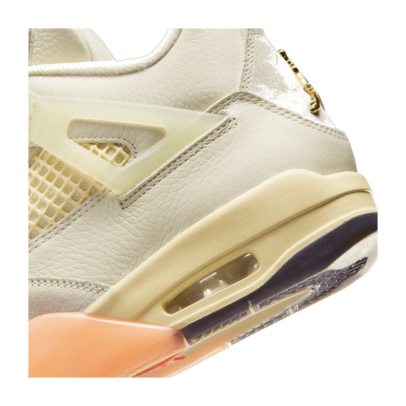 Jordan 4 Retro Coconut Milk/Muslin/Bright Mango Women's Sneakers HV0823-101
