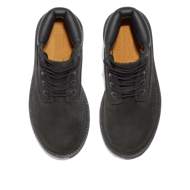 Timberland Premium 6 Inch Waterproof Boot Black Little Kids' PS TB112707-001