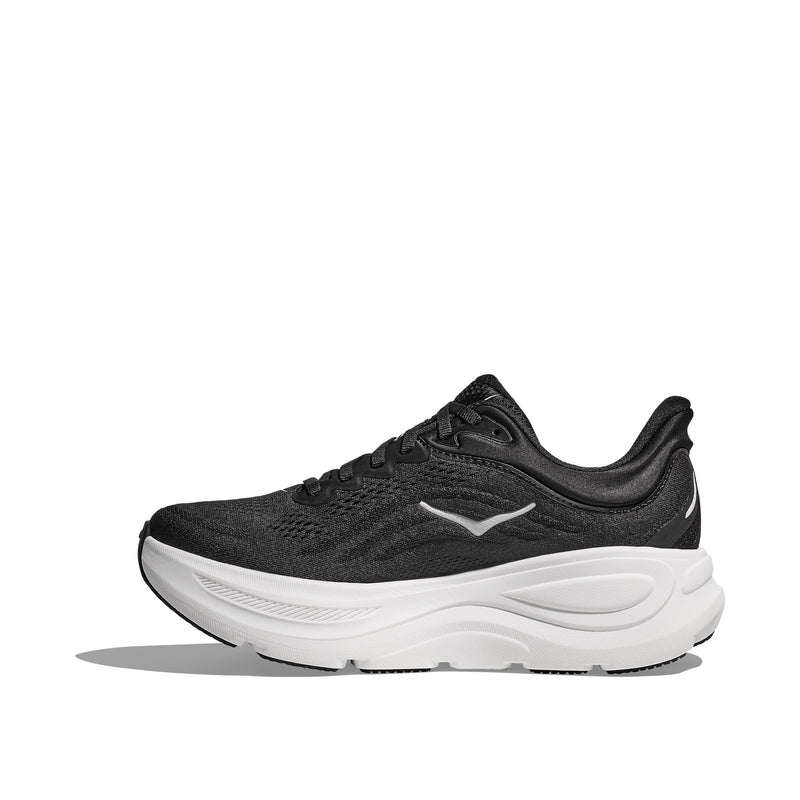 Hoka Bondi 9 Black White Wide Men's Running Shoes 1162013-BWHT