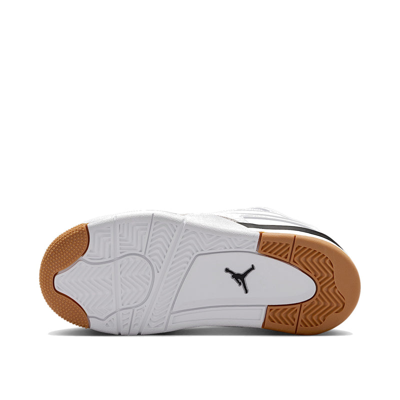 Jordan 4 RM White Black Neutral Grey Little Kids' PS Sneakers FQ7936-110