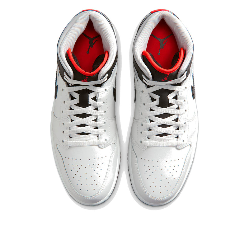 Jordan 1 Mid White Neutral Grey Infrared Men's Sneakers DQ8426-109