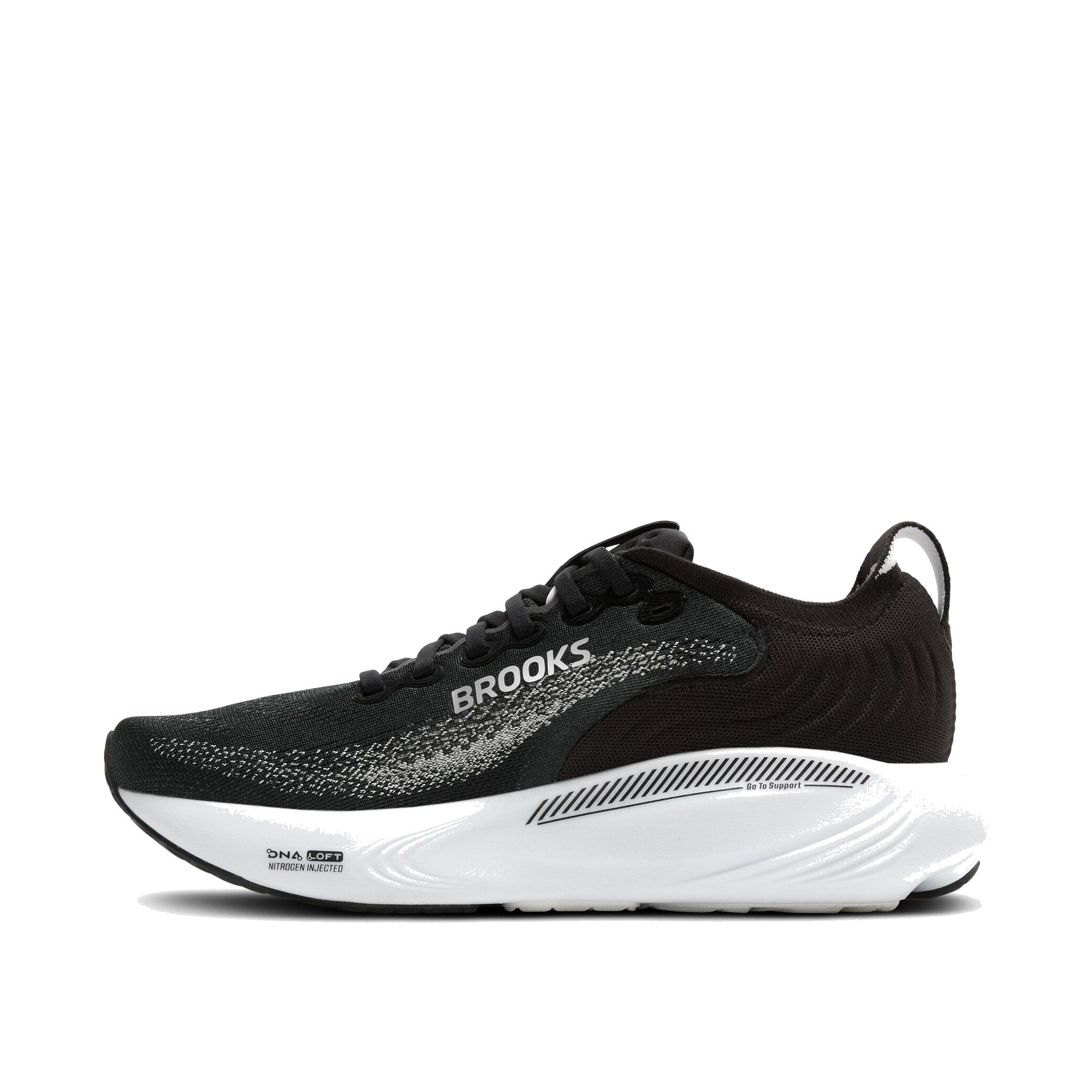 Brooks Adrenaline GTS 25 Women Black Grey White WIDE — m
