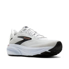 Brooks Ghost 18 Women White Black Rose Gold WIDE — a