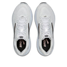 Brooks Ghost 18 Women White Black Rose Gold WIDE — o