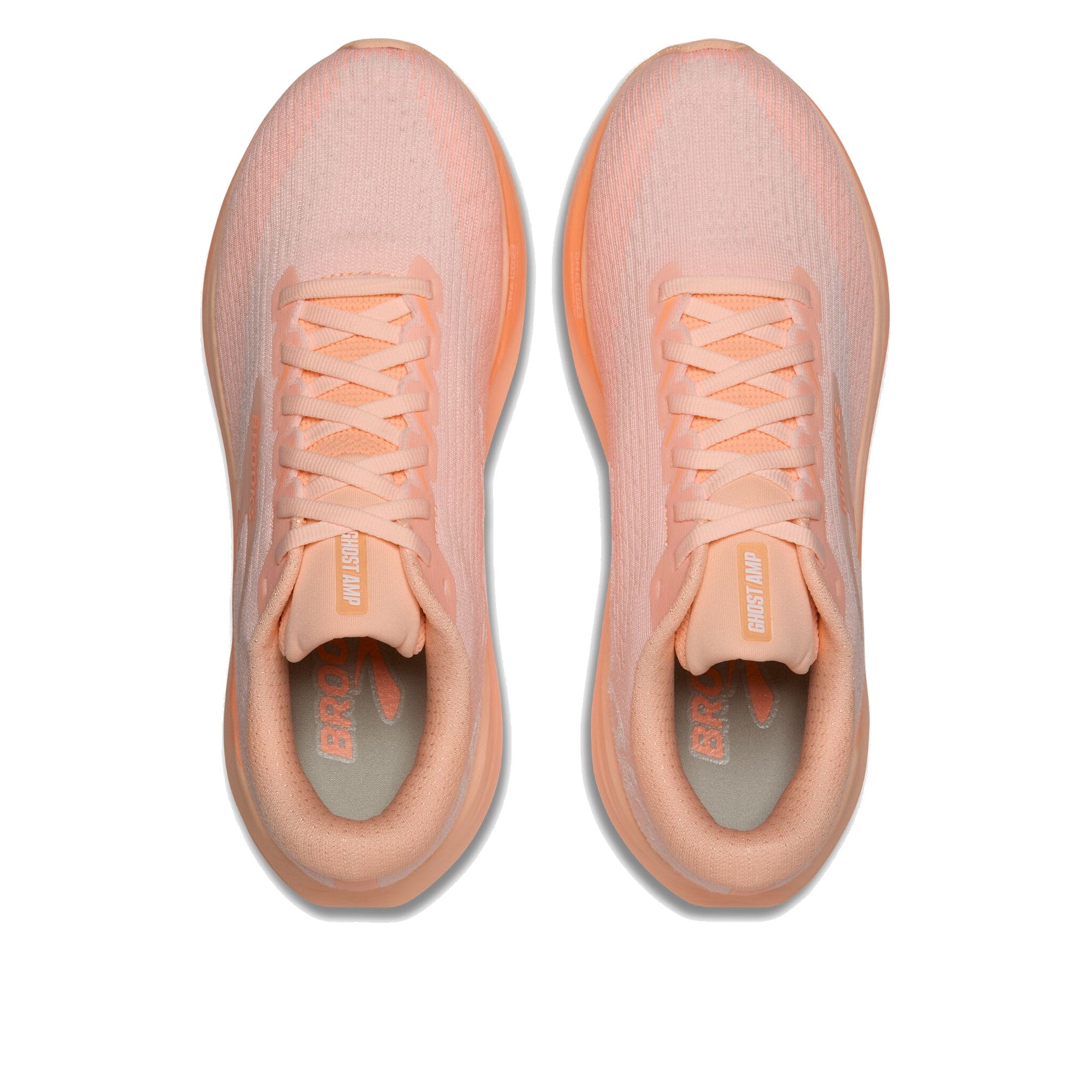 Brooks Ghost Amp Women Peach Peach White — o