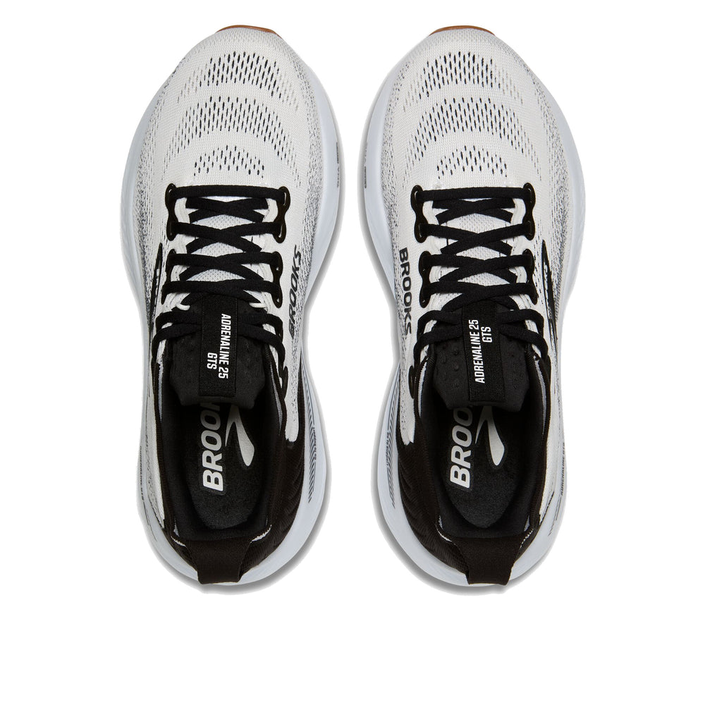 Brooks Adrenaline GTS 25 White Black White Men's Running Shoes 110454-1D-189