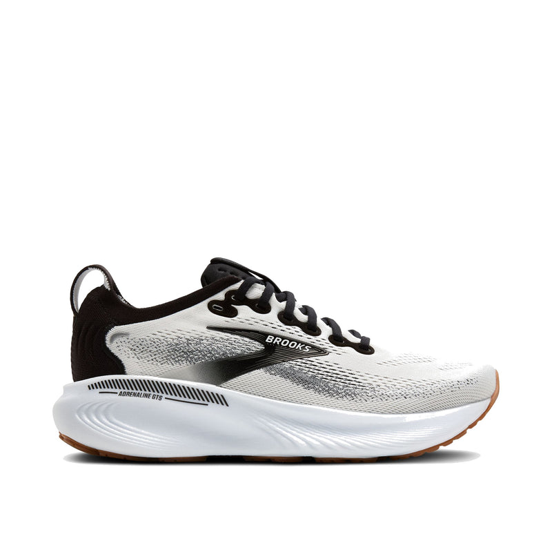 Brooks Adrenaline GTS 25 White Black White Wide Men's 110454-2E-189