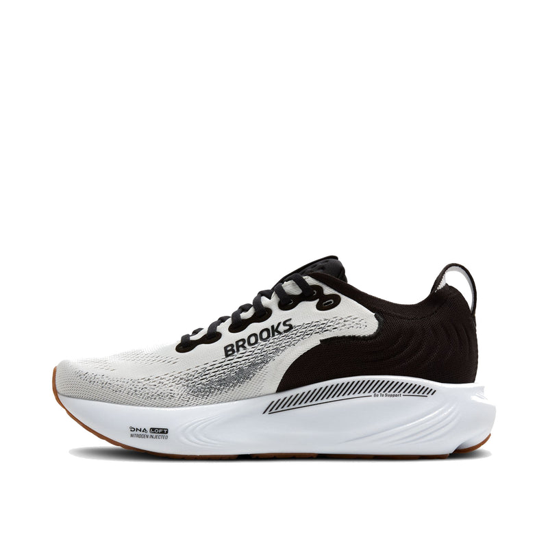 Brooks Adrenaline GTS 25 White Black White Wide Men's 110454-2E-189