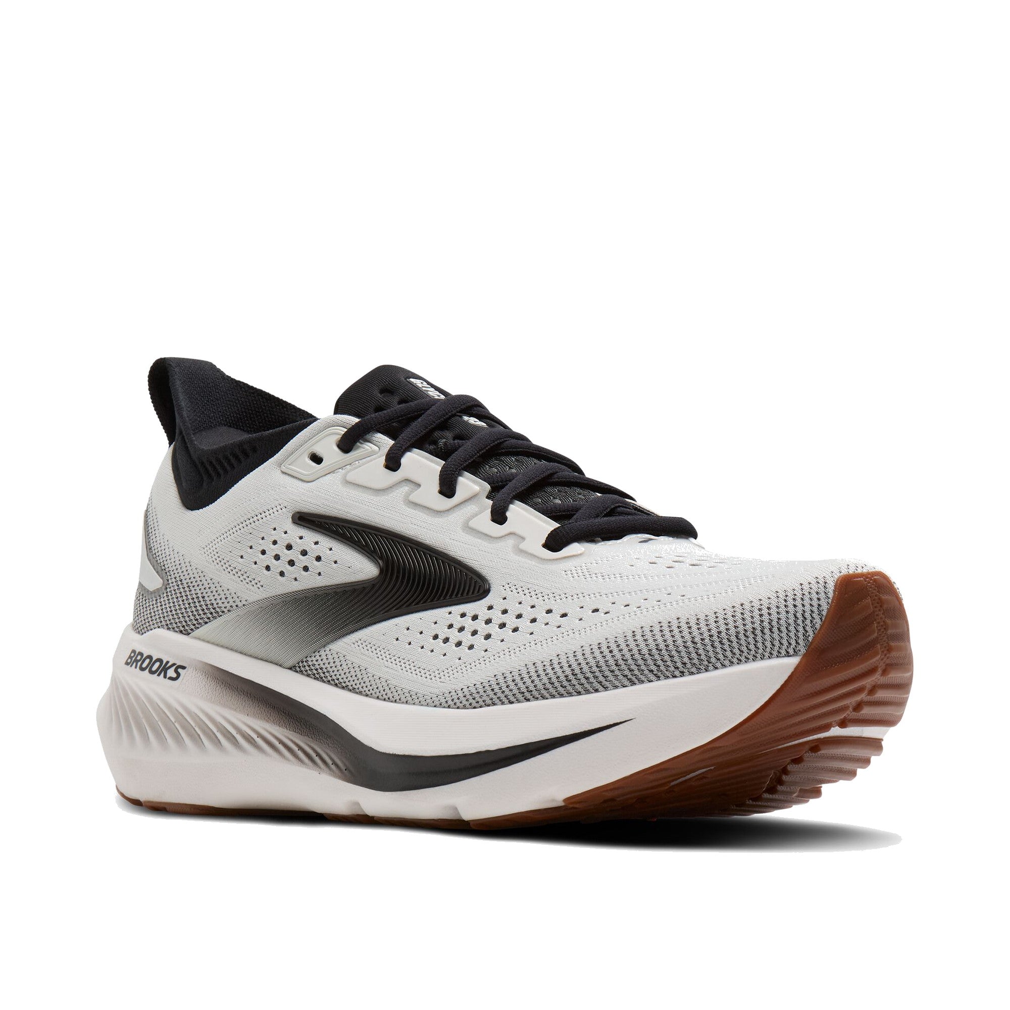 Brooks Running Men's Glycerin 23 White Black Gum — a