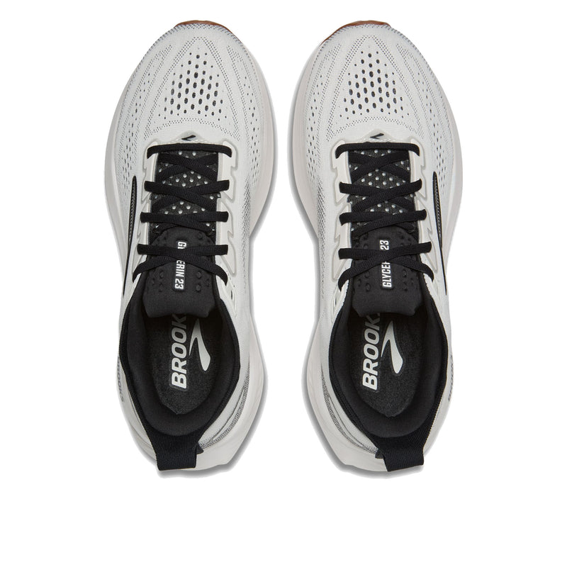 Brooks Glycerin 23 White Black Gum Men's Running Shoes 110476-1D-187
