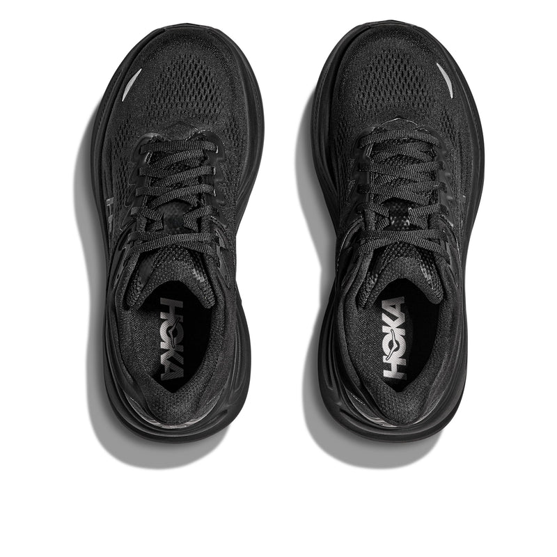 Hoka Bondi 9 Black Black Wide Men's Running Shoes 1162013-BBLC