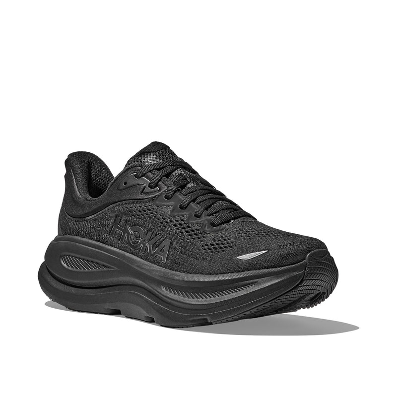 Hoka Bondi 9 Black Black Wide Men's Running Shoes 1162013-BBLC